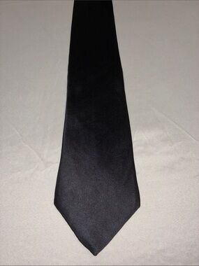 George Machado Black Silk Tie – Classic Formal Style